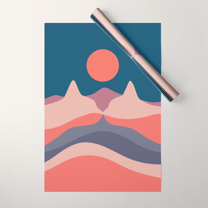 Cat Landscape 29 Wrapping Paper Gallery Image 1