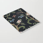Tropical Chinoiserie Dark Peony Floral Notebook Gallery Image 2