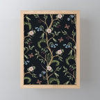 Tropical Chinoiserie Dark Peony Floral Mini Art Print Gallery Image 1