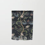 Tropical Chinoiserie Dark Peony Floral Wall Hanging Gallery Image 1