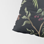 Tropical Chinoiserie Dark Peony Floral Pillow Sham Gallery Image 4