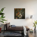 Flowers in a Chantilly Vase (c.1760) painting in high resolution by Louis Tessier.  Wood Wall Art Gallery Image 2