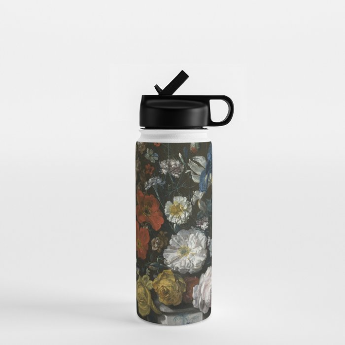 Flowers in a Chantilly Vase (c.1760) painting in high resolution by Louis Tessier.  Water Bottle Gallery Image 1