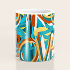 Street Loves Art Graffiti Urban Art Writing Blue and Yellow Coffee Mug Gallery Image 4