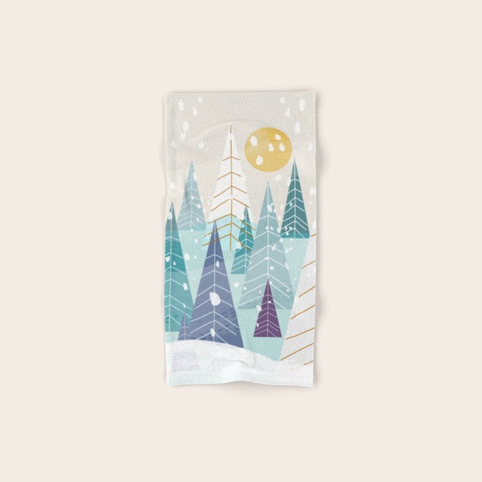 Winter Landscape Bath Towel Gallery Image 1