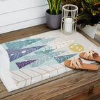 Winter Landscape Outdoor Rug Gallery Image 2