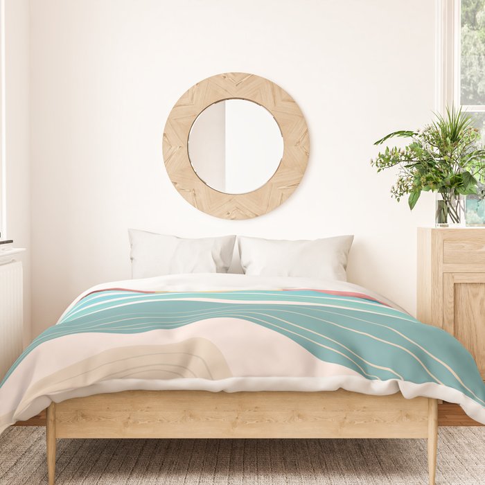 Crashing wave on sunny bay Duvet Cover Gallery Image 3