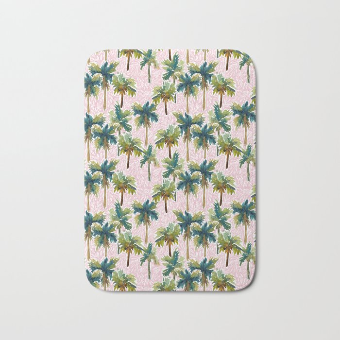 Island Dreams - Pink Bath Mat Gallery Image 1