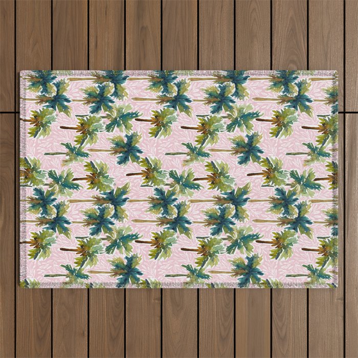 Island Dreams - Pink Outdoor Rug Gallery Image 1