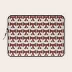 Vintage Bows XI Red Laptop Sleeve Gallery Image 1