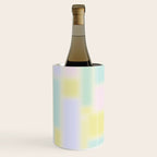 Pastel Fields Dreamy Light Minimal Abstract in Pale Pink Lavender Yellow Teal Tones Wine Chiller Gallery Image 3