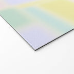 Pastel Fields Dreamy Light Minimal Abstract in Pale Pink Lavender Yellow Teal Tones Welcome Mat Gallery Image 2