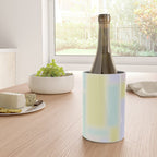 Pastel Fields Dreamy Light Minimal Abstract in Pale Pink Lavender Yellow Teal Tones Wine Chiller Gallery Image 4