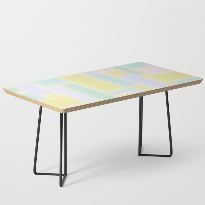 Pastel Fields Dreamy Light Minimal Abstract in Pale Pink Lavender Yellow Teal Tones Coffee Table Gallery Image 1
