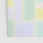 Pastel Fields Dreamy Light Minimal Abstract in Pale Pink Lavender Yellow Teal Tones Poster Gallery Image 3