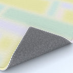 Pastel Fields Dreamy Light Minimal Abstract in Pale Pink Lavender Yellow Teal Tones Rug Gallery Image 4