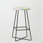 Pastel Fields Dreamy Light Minimal Abstract in Pale Pink Lavender Yellow Teal Tones Stool Gallery Image 1