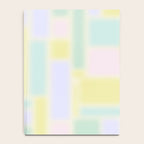 Pastel Fields Dreamy Light Minimal Abstract in Pale Pink Lavender Yellow Teal Tones Notebook Gallery Image 4