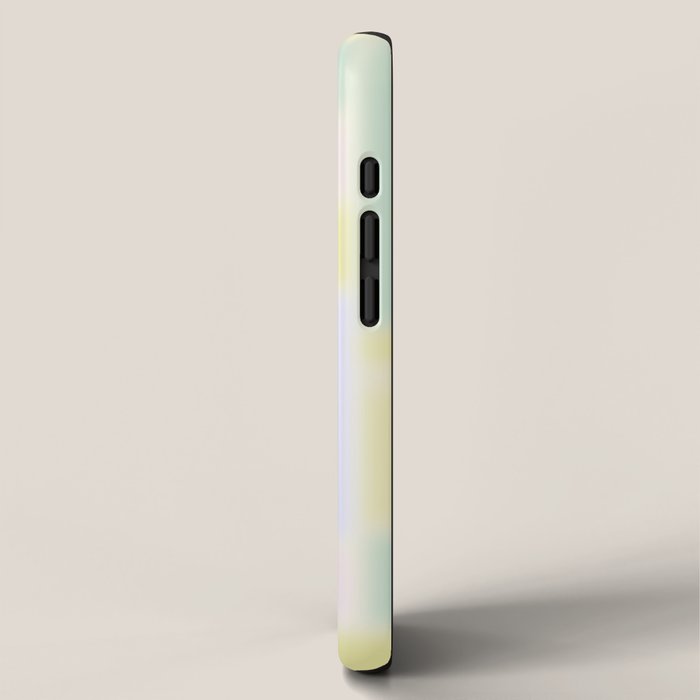 Pastel Fields Dreamy Light Minimal Abstract in Pale Pink Lavender Yellow Teal Tones iPhone Case Gallery Image 2