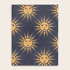 Freckled Suns - blue and gold Notebook Gallery Image 4