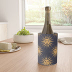 Freckled Suns - blue and gold Wine Chiller Gallery Image 4