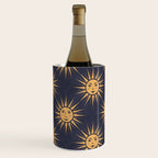 Freckled Suns - blue and gold Wine Chiller Gallery Image 3