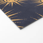 Freckled Suns - blue and gold Welcome Mat Gallery Image 2