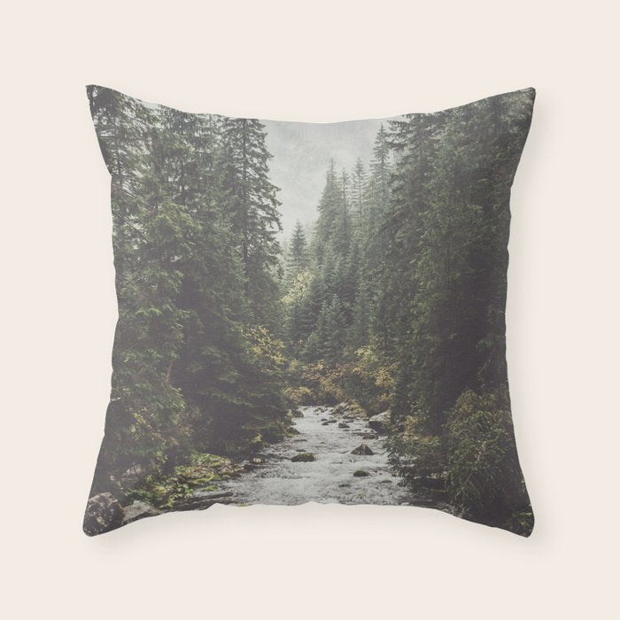 Mountain creek - Landscape and Nature Photography Throw Pillow Gallery Image 6