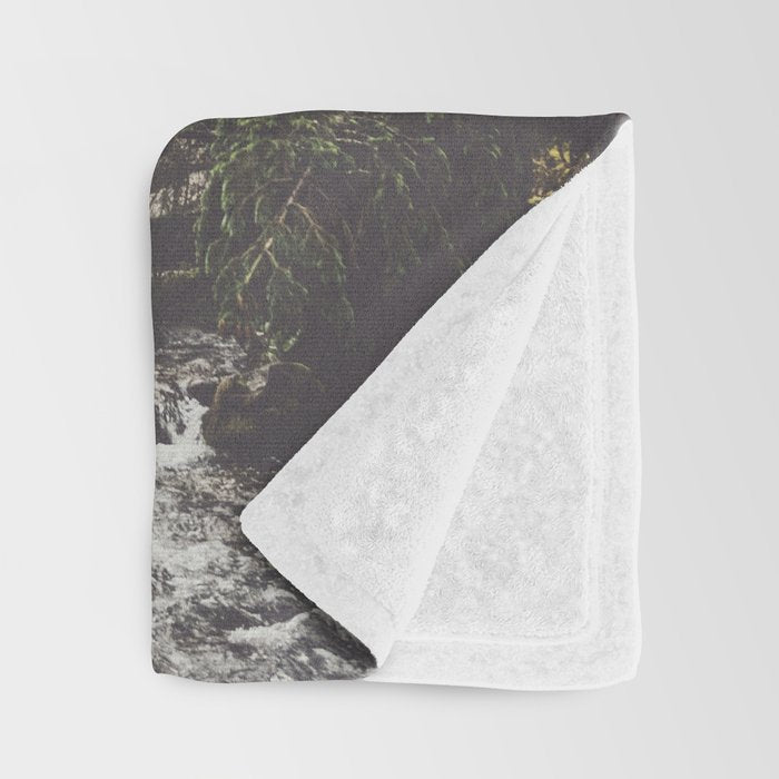 Mountain creek - Landscape and Nature Photography Throw Blanket Gallery Image 3