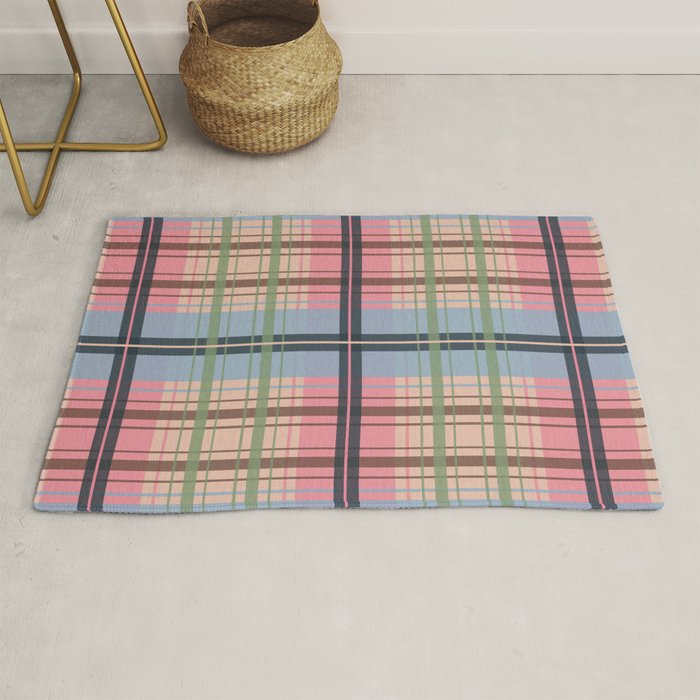 Pastel Tartan Delight Rug Gallery Image 1