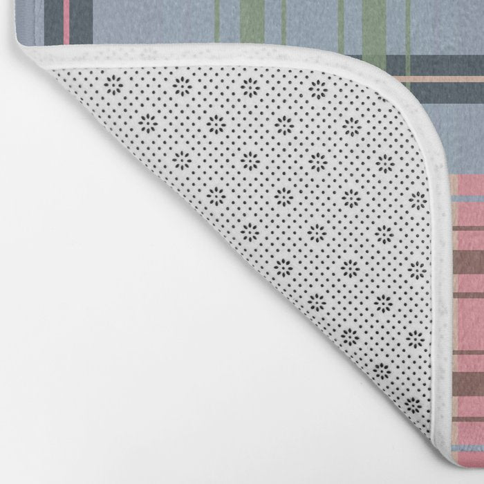 Pastel Tartan Delight Bath Mat Gallery Image 2