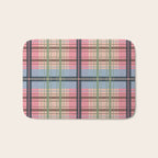 Pastel Tartan Delight Bath Mat Gallery Image 1