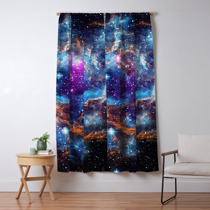 Lobster Nebula Window Curtain Gallery Image 5