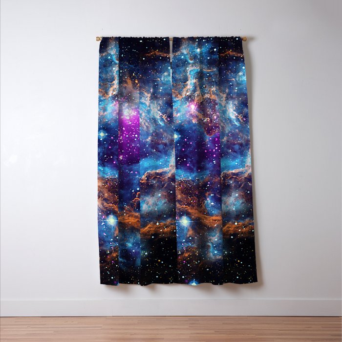 Lobster Nebula Window Curtain Gallery Image 3