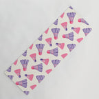 Pink and purple badminton birdies Yoga Mat Gallery Image 1