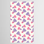 Pink and purple badminton birdies Tablecloth Gallery Image 2