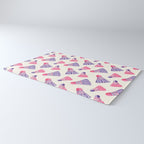 Pink and purple badminton birdies Rug Gallery Image 3