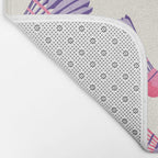 Pink and purple badminton birdies Bath Mat Gallery Image 2