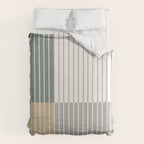 Color Block Line Abstract LXXX Duvet Cover Gallery Image 6