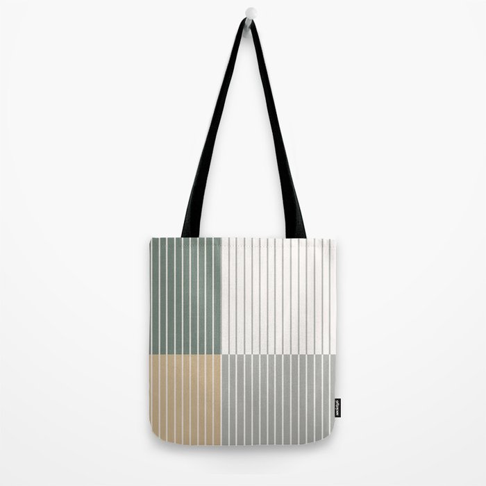 Color Block Line Abstract LXXX Tote Bag Gallery Image 2
