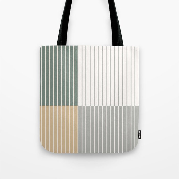Color Block Line Abstract LXXX Tote Bag Gallery Image 1