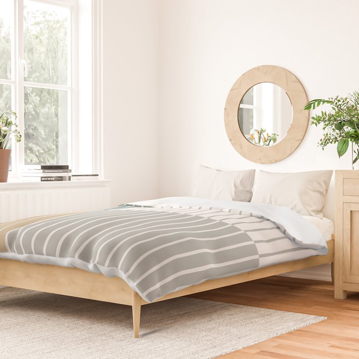 Color Block Line Abstract LXXX Duvet Cover Gallery Image 2