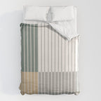 Color Block Line Abstract LXXX Duvet Cover Gallery Image 6