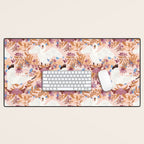 Elegant Swans in Bloom Desk Mat Gallery Image 1