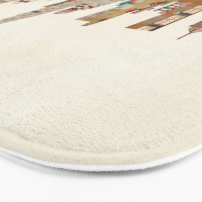 columbus skyline Bath Mat Gallery Image 3