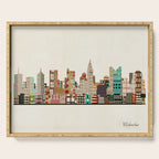 columbus skyline Serving Tray Gallery Image 1
