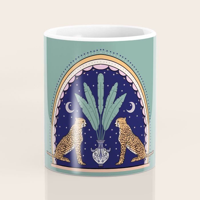 Modern cheetah couple in Middle East  Coffee Mug Gallery Image 4