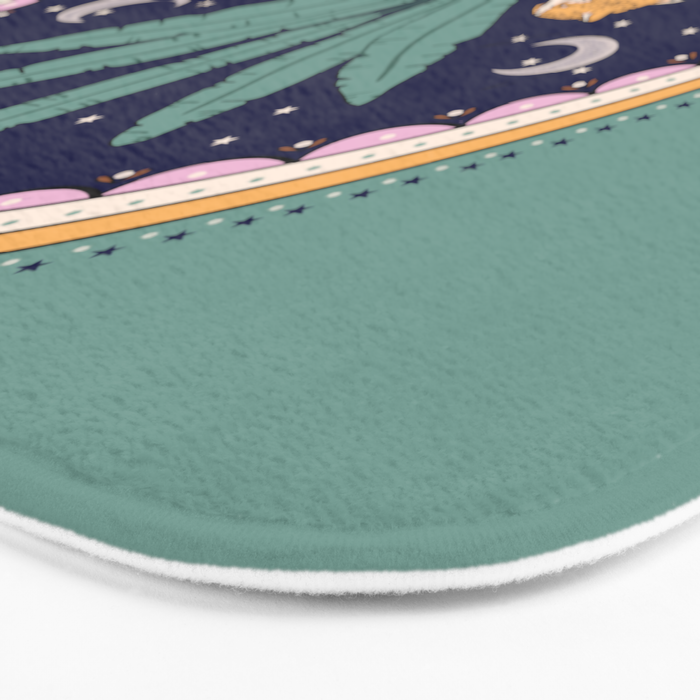 Modern cheetah couple in Middle East  Bath Mat Gallery Image 3