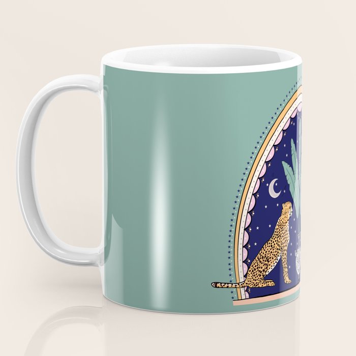 Modern cheetah couple in Middle East  Coffee Mug Gallery Image 3