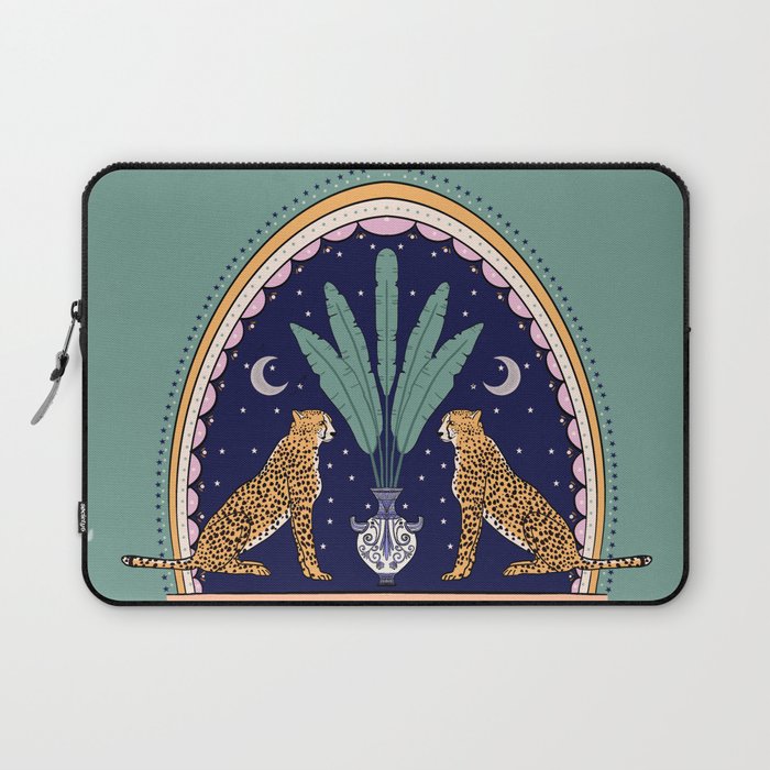 Modern cheetah couple in Middle East  Laptop Sleeve Gallery Image 1